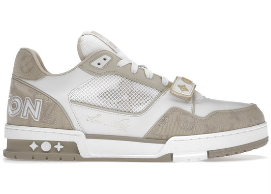 Trainer beige/blanc